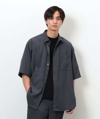 【セットアップ対応】ポリエステル　楊柳　５分袖シャツ（４７３３ＩＫ１１）
