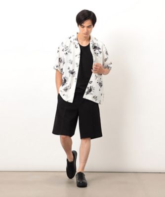 高島屋限定旅行スタイルネ新品フォクシーRene フラワープリント 半袖シャツ 高島屋限定旅行スタイルネ新品フォクシーRene フラワープリント 半袖シャツ