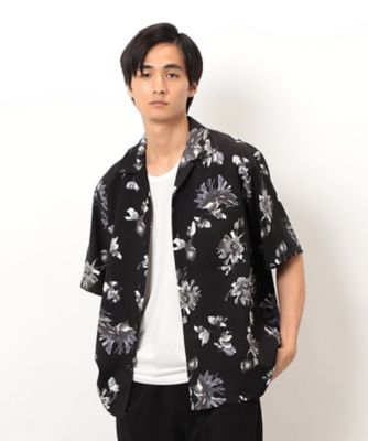 高島屋限定旅行スタイルネ新品フォクシーRene フラワープリント 半袖シャツ 高島屋限定旅行スタイルネ新品フォクシーRene フラワープリント 半袖シャツ