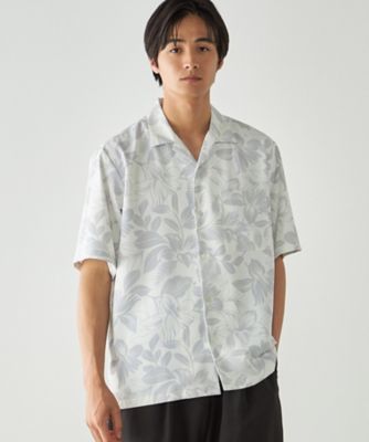 ポリエステルツイル アロハフラワープリントシャツ（4733IQ16