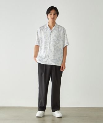 ポリエステルツイル アロハフラワープリントシャツ（4733IQ16