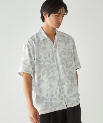 ポリエステルツイル アロハフラワープリントシャツ（4733IQ16