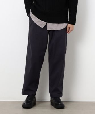 スマートベーシックパンツ】ハイテンション 裏起毛 ワンタック ワイド