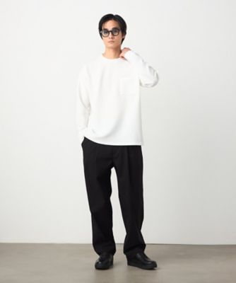 スマートベーシックパンツ】ハイテンションツイル ワイドテーパード