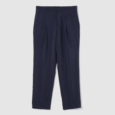 【セットアップ対応】洗える　リネンライク　　テーパードパンツ（４７５５ＰＣ１５）