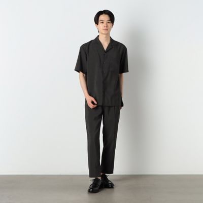 【セットアップ対応】洗える　リネンライク　　テーパードパンツ（４７５５ＰＣ１５）