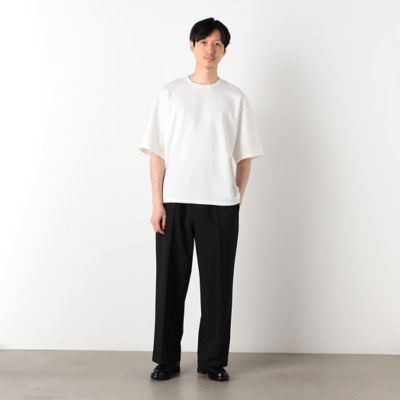 【セットアップ対応】　ウォッシャブル　ウールライク　リラックス　ワイドパンツ（４７５５ＰＥ０２）