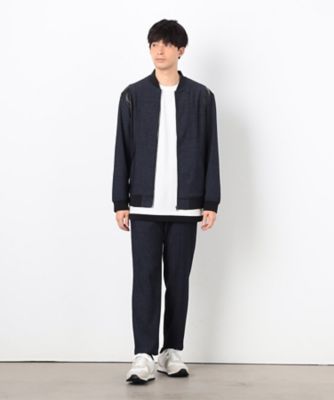 【セットアップ対応】デニムライクジャージ　テーパードパンツ（４７５５ＰＫ１２）