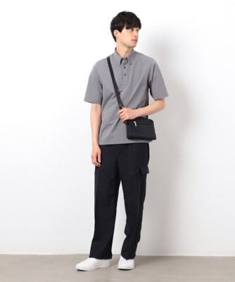 【セットアップ対応】リネンライク　ポリエステル　リラックス　ワイドカーゴパンツ（４７５５ＰＫ１７）