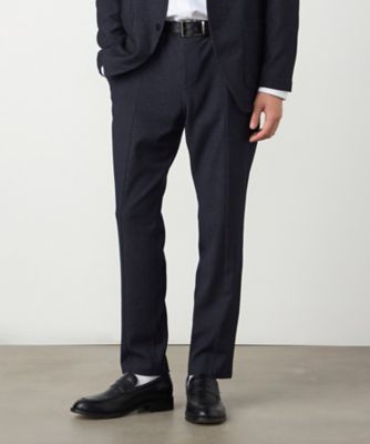 セットアップ対応】デニムライクストレッチ テーパードパンツ