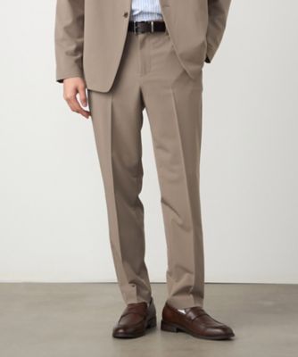 セットアップ対応】ウールライク テーパードスラックス