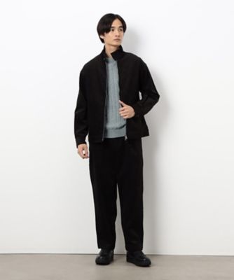 コーデュロイ ワンタック ワイド テーパードパンツ