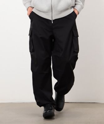 ポリエステルツイル ワイドシルエット カーゴパンツ（4756PM29
