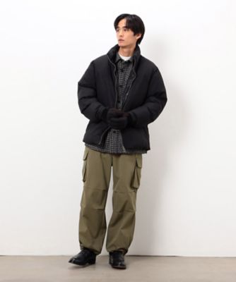 ポリエステルツイル ワイドシルエット カーゴパンツ（4756PM29