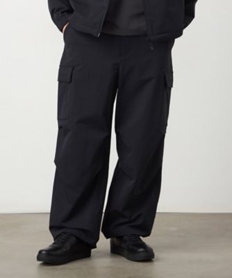 サージストレッチ ワンタック ワイド テーパードパンツ