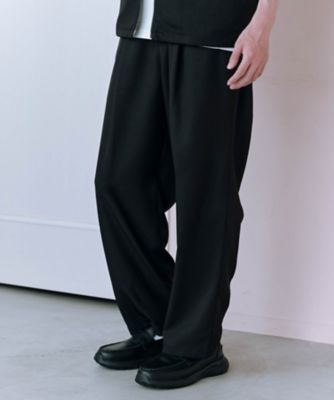 リップストップ ナイロンストレッチ ワイドバルーンパンツ