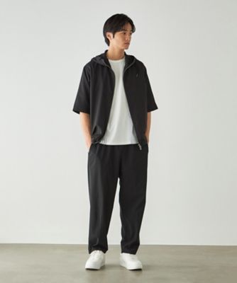 リップストップ ナイロンストレッチ ワイドバルーンパンツ