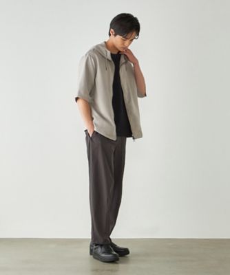 リップストップ ナイロンストレッチ ワイドバルーンパンツ
