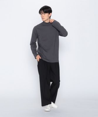 エッセンシャルコットン　　モックネックＴシャツ（長袖）（４７６０ＴＥ０９）