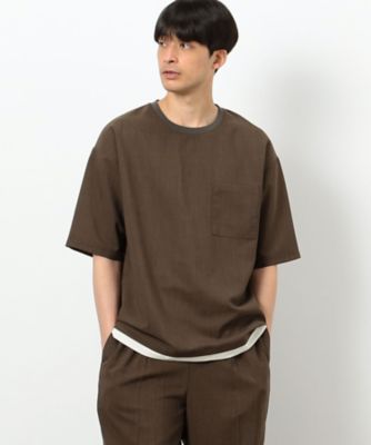 ファンクショナル　リネンライク　布帛Ｔシャツ（４７６０ＴＧ１１）