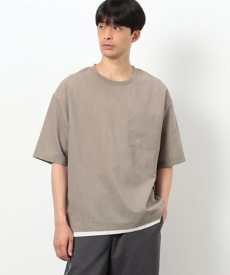 ファンクショナル　リネンライク　布帛Ｔシャツ（４７６０ＴＧ１１）