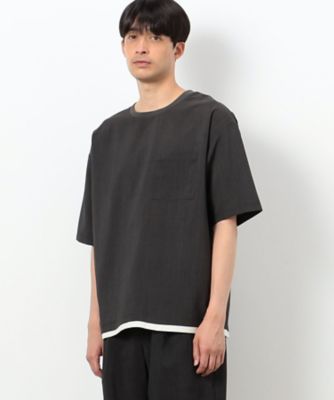 ファンクショナル　リネンライク　布帛Ｔシャツ（４７６０ＴＧ１１）