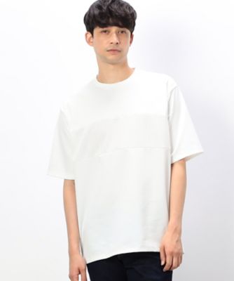 ケーブル柄ジャカード　コンビデザインＴシャツ（４７６０ＴＧ１６）