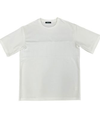ケーブル柄ジャカード　コンビデザインＴシャツ（４７６０ＴＧ１６）