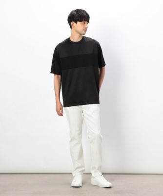 ケーブル柄ジャカード　コンビデザインＴシャツ（４７６０ＴＧ１６）