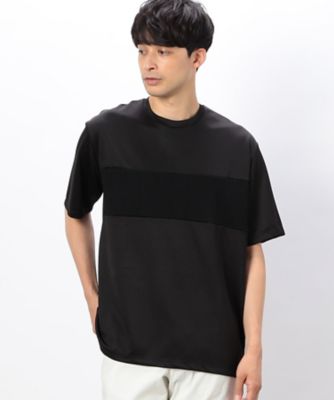 ケーブル柄ジャカード　コンビデザインＴシャツ（４７６０ＴＧ１６）