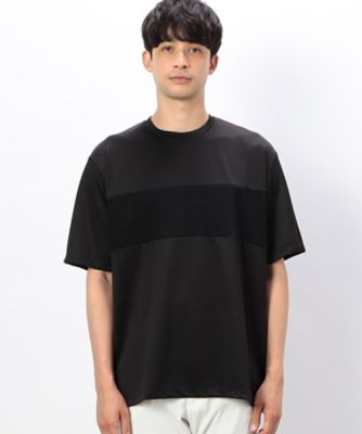 ケーブル柄ジャカード　コンビデザインＴシャツ（４７６０ＴＧ１６）