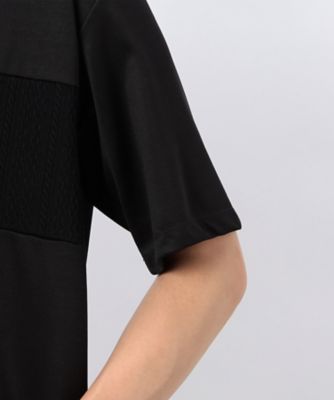 ケーブル柄ジャカード　コンビデザインＴシャツ（４７６０ＴＧ１６）