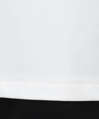 タテ畝ストレッチポンチ　フェイクレイヤード　クルーネックＴシャツ　（長袖）（４７６０ＴＩ０２）