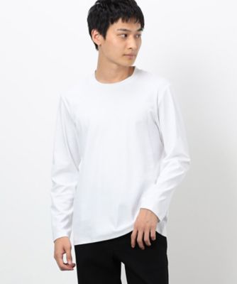 ＜COMME CA ISM (Men)＞コットンスムース　ジャケットＴシャツ　（長袖）（４７６０ＴＩ０７）