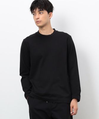 COMME CA ISM (Men)/コムサイズム コットンスムース ジャケットTシャツ (長袖)(4760TI07) クロ トップス【三越伊勢丹/公式】