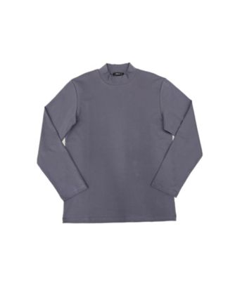 コットンスムース　モックネックＴシャツ　　（長袖）（４７６０ＴＩ０８）