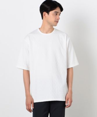 COMME CA ISM (Men)/コムサイズム リンクスジャージ 市松デザインTシャツ(半袖)(4760TI18)