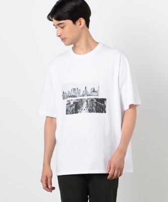 ＜COMME CA ISM (Men)＞【接触冷感機能】　Ｆｅｅｌ－Ｃｏｏｌ　フォトＴシャツ　「Ｃｉｔｙ」（４７６０ＴＩ５３）