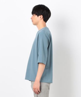 フェイクレイヤード　キーネックＴシャツ　七分袖（４７６０ＴＫ０７）