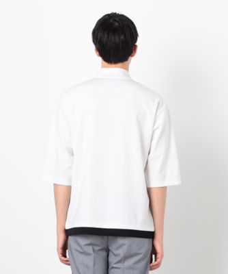 ひまりょう♬様確認用 七分袖 フェイクレイヤード ハーフジップTシャツ（4760TK08