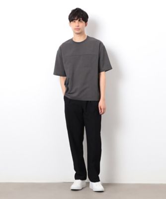【セットアップ対応】リネンライク　ポリエステル　布帛Ｔシャツ（４７６０ＴＫ１１）