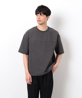 【セットアップ対応】リネンライク　ポリエステル　布帛Ｔシャツ（４７６０ＴＫ１１）