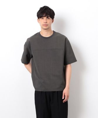 【セットアップ対応】リネンライク　ポリエステル　布帛Ｔシャツ（４７６０ＴＫ１１）