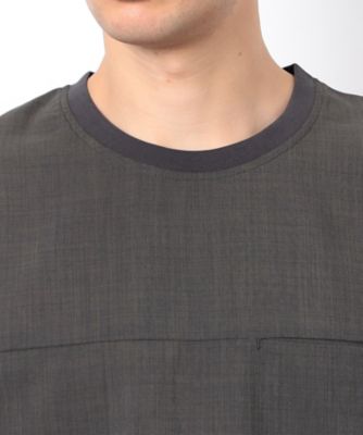 【セットアップ対応】リネンライク　ポリエステル　布帛Ｔシャツ（４７６０ＴＫ１１）