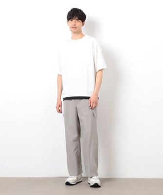 半袖　フェイクレイヤード　クルーネックＴシャツ（４７６０ＴＫ１３）