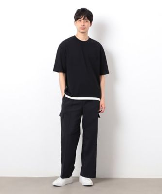 半袖　フェイクレイヤード　クルーネックＴシャツ（４７６０ＴＫ１３）