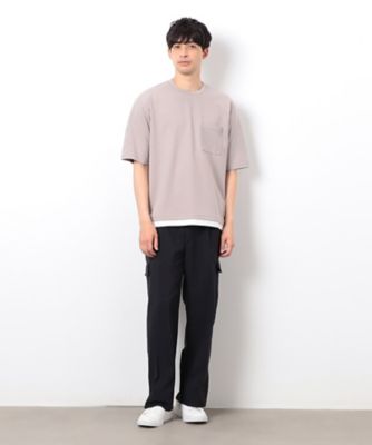半袖　フェイクレイヤード　クルーネックＴシャツ（４７６０ＴＫ１３）