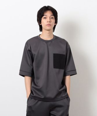 ジャカードコンビ クルーネックTシャツ（4760TK22