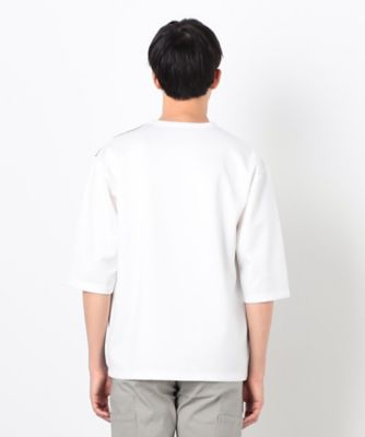 七分袖　カラーブロック　パッチワークＴシャツ（４７６０ＴＫ２４）