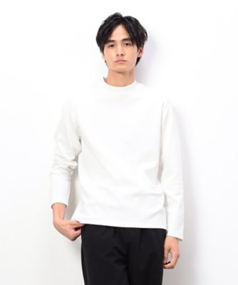 ＜COMME CA ISM (Men)＞抗菌加工　スムース　モックネックＴシャツ（４７６０ＴＭ０８）